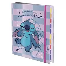 CADERNO ARGOLADO COLEGIAL STITCH DAC