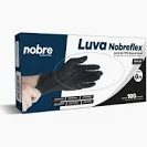 LUVA NITRILICA S/PO P/ PROTECAO CONTRA AGENTES QUIMICOS  TAM. M/G/P C/100UNID. NOBRE