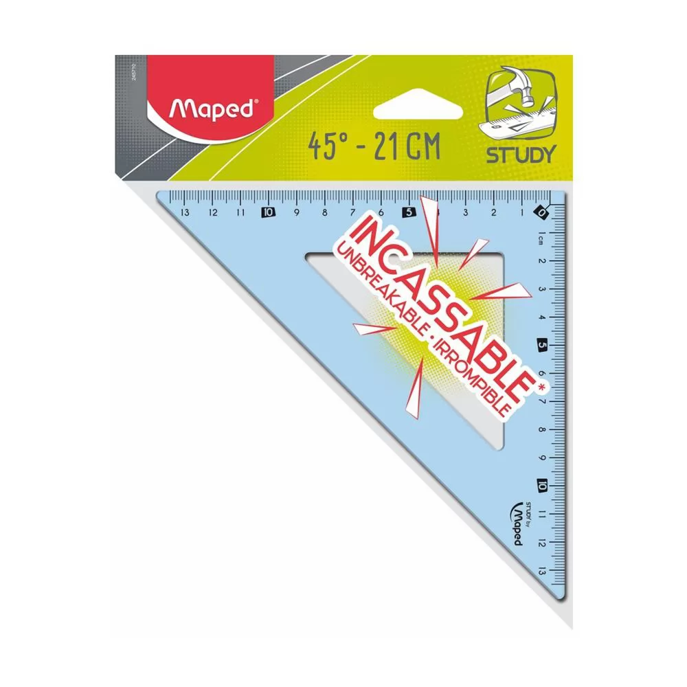 ESQUADRO 45 E 21CM INQUEBRAVEL BLISTER X 1 MAPED