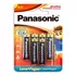 PILHA ALCALINA AA C/6 UNIDADES PANASONIC