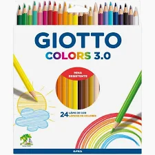 LAPIS DE COR GIOTTO 3.0 ESTOJO 24 CORES GIOTTO