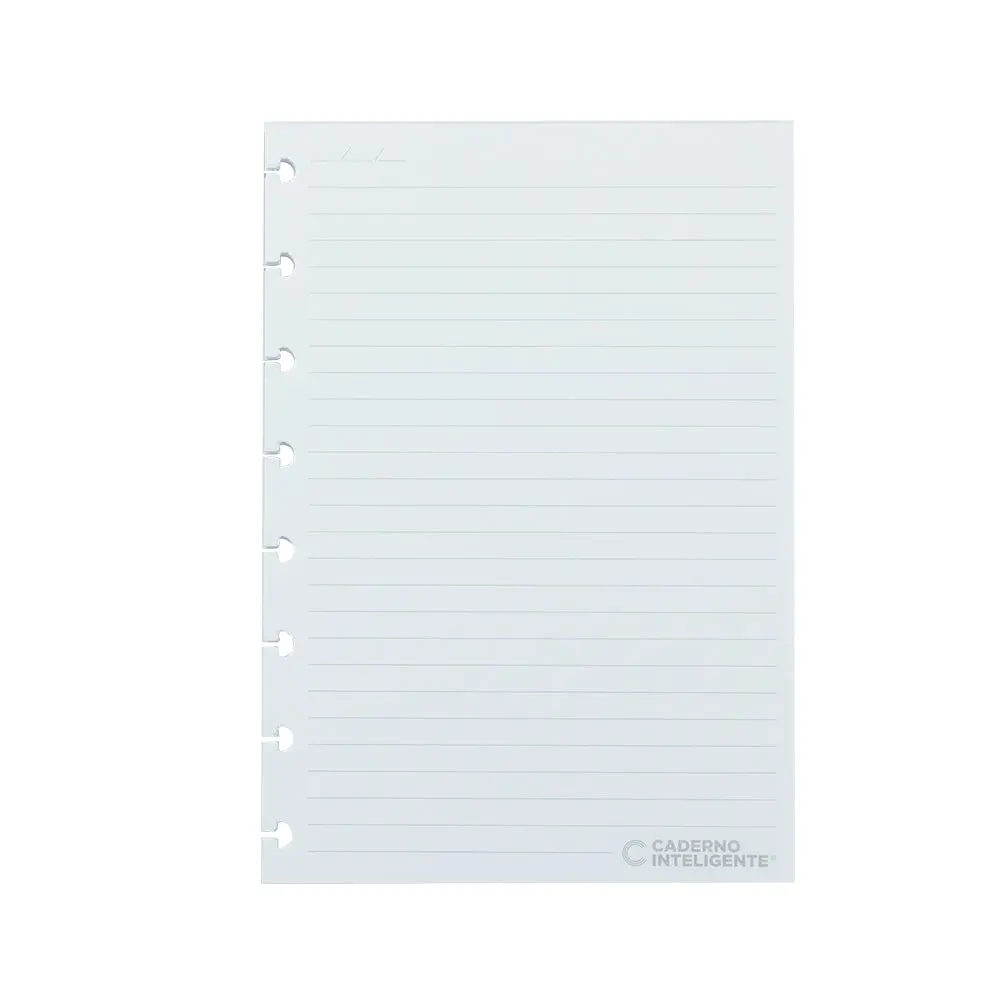 REFIL PAUTADO A5 90G CADERNO INTELIGENTE