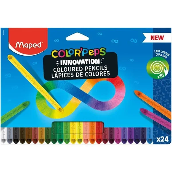 LAPIS DE COR COLORPEPS INFINITY 24 CORES MAPED