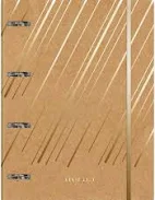 CADERNO ARGOLADO 177X242MM CD 80FLS KRAFT GOLD JANDAIA