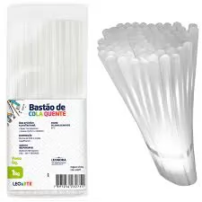 BASTAO DE COLA QUENTE SILICONE FINA 1KG LEOARTE