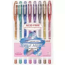 CANETA NOBLE METAL EST C/8 UND