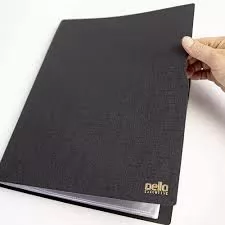 PASTA CATALOGO A4 EXECUTIVE PRETA C/100 PLASTICOS DELLO