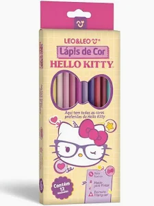 LAPIS DE COR  HELLO KITTY 12 CORES TRIANGULAR LEO&LEO