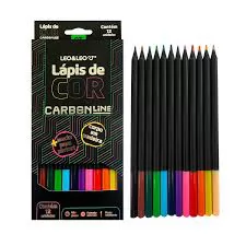 LAPIS DE COR CARBON C/24 CORES REDONDO LEO&LEO