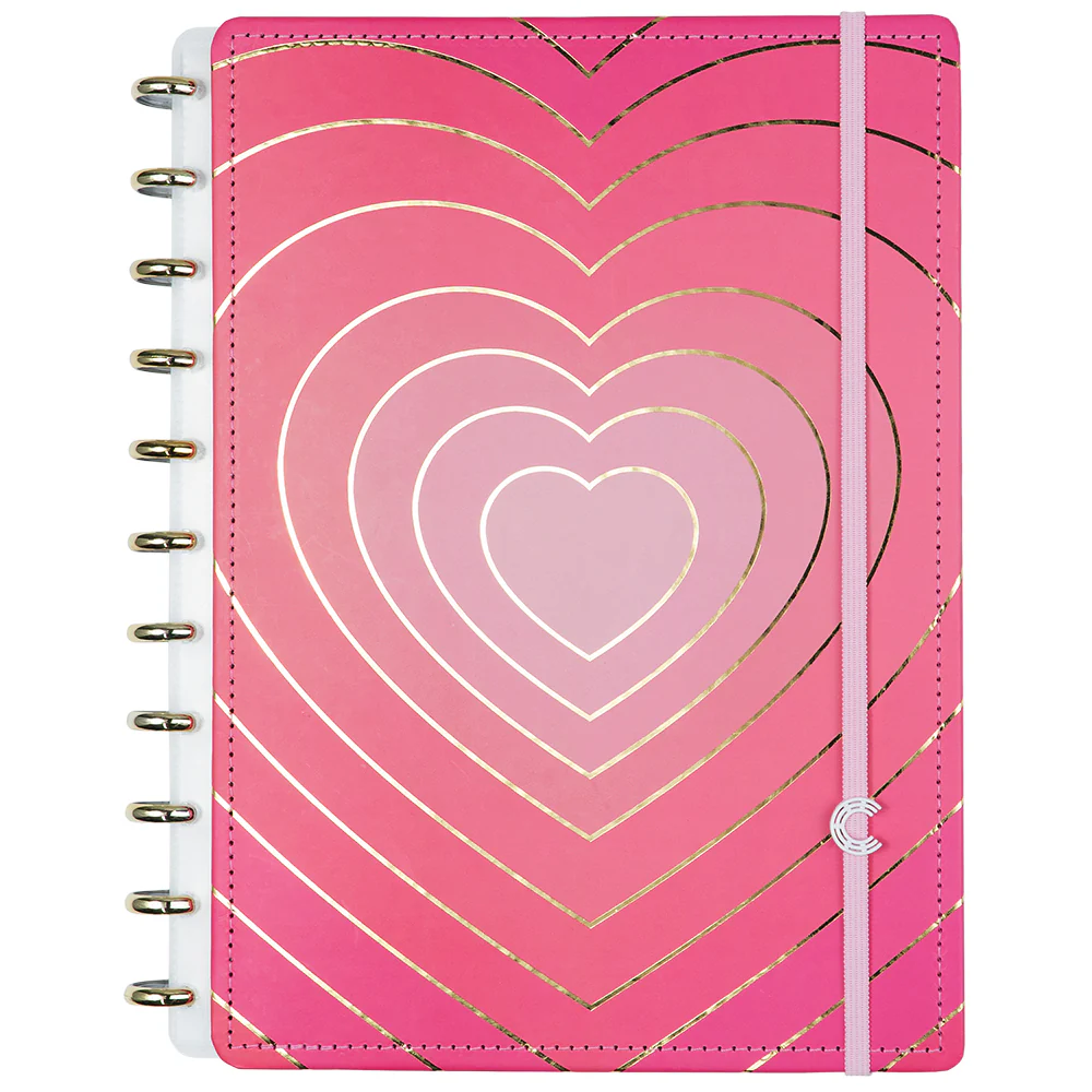 CADERNO GOLDEN LOVE - MEDIO - CADERNO INTELIGENTE