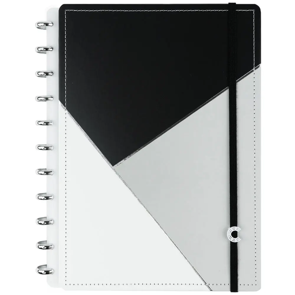 CADERNO GREY GLAM - GRANDE - CADERNO INTELIGENTE