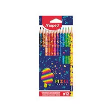 LAPIS DE COR PIXEL PARTY 12 CORES - MAPED