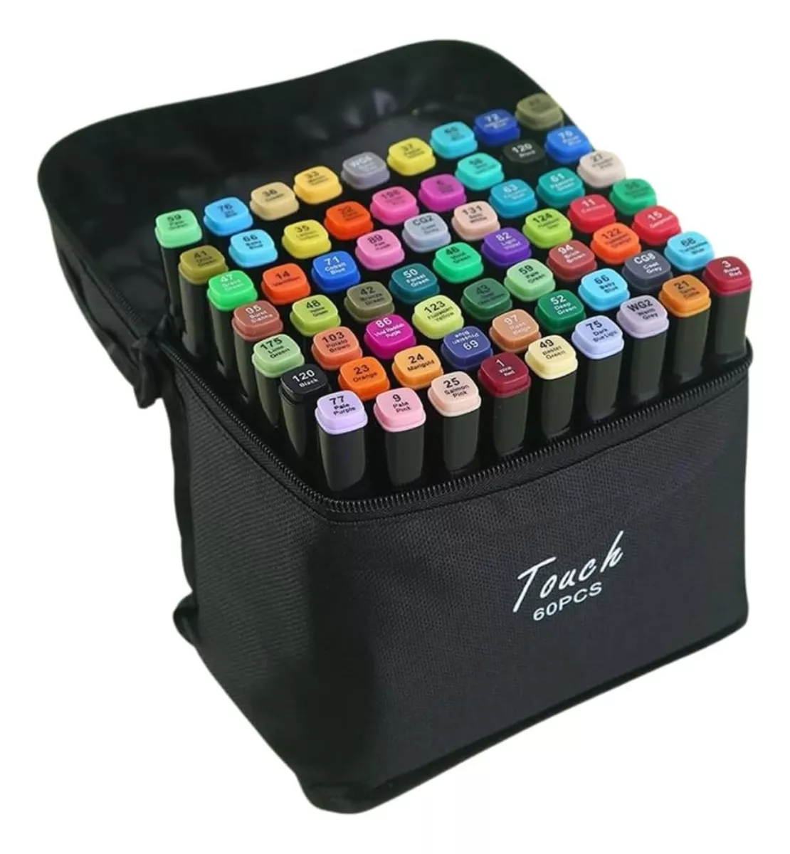 CANETA MARCADOR TOUCH DUAS PONTAS 60 CORES