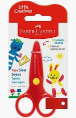 TESOURA SUPERSEGURA LITTLE CREATIVES FABER CASTELL