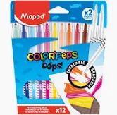 CANETINHAS HIDROGRAFICAS APAGAVEL OOPS 12 CORES MAPED