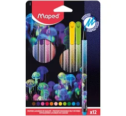 CANETINHAS HIDROGRAFICAS DEEPSEA PARADISE 12 CORES MAPED