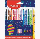 CANETINHAS HIDROGRAFICAS PIXEL PARTY 12 CORES MAPED
