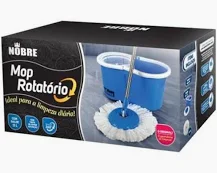 CONJUNTO MOP ROTATÓRIO SLIM- BALDE 13L C/ CESTO E 1 REFIL - NOBRE
