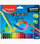 LAPIS DE COR COLORPEPS INFINITY 18 CORES MAPED