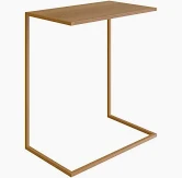 MESA LATERAL HANOVER/DOURADO ARTESANO