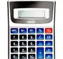 CALCULADORA DE MESA 12 DIGITOS PRATA DUO OFFICE LETRON