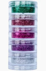 TORRE GEL GLITTER C/10 CORES MIX ROSTINHO PINTADO