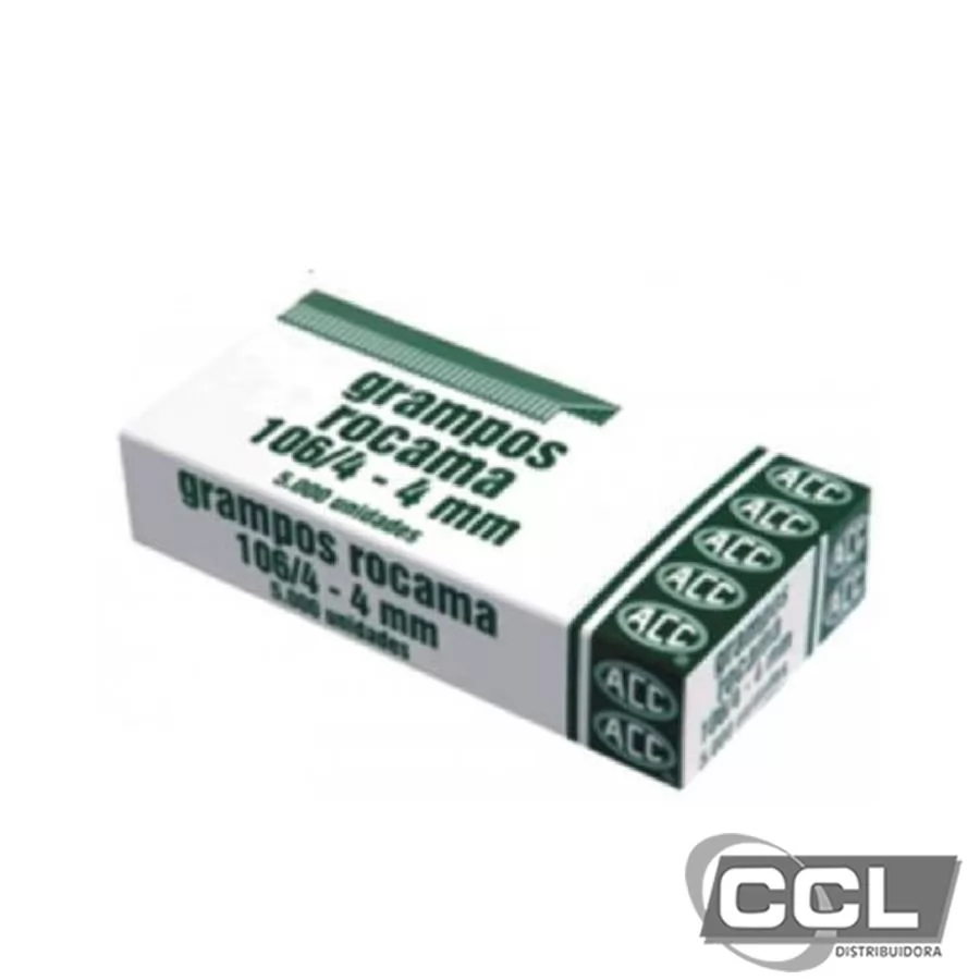 GRAMPO ACC 106/4 ACO GALVANIZADO 5000UN
