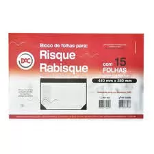BLOCO REFIL P/RISQUE RABISQUE 44X28 C/15FLS DAC