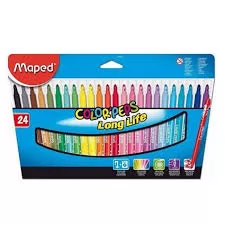 HIDROCOR LONG LIFE COLOR PEPS 24 CORES MAPED