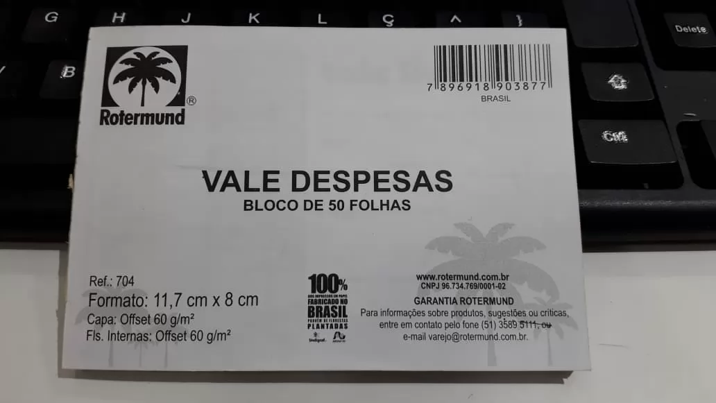 VALE DESPESAS ROTERMUND