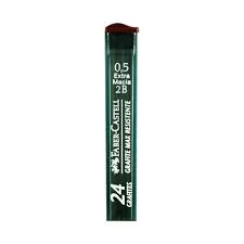GRAFITE 0.5 2B COM 24 UNIDADES FABER CASTELL