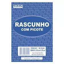 RASCUNHO COM PICOTE E GRAMPO 160X225 100 FOLHAS SAO DOMINGOS