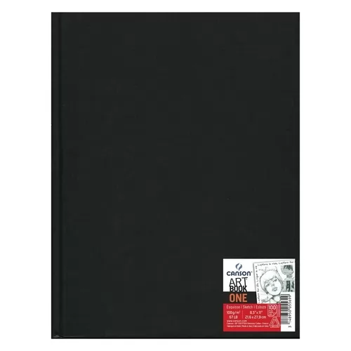 CADERNO CAPA DURA 100FL 21MMX29,7MM S/PAUTA ARTBOOK ONE