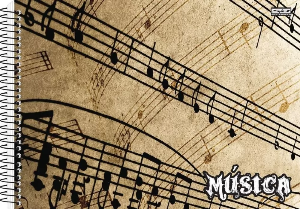 CADERNO DE MÚSICA 60FLS SD 200X140