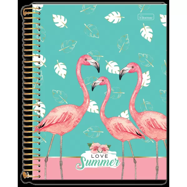 CADERNO LOVE SUMMER 96 FLS UN. CAPA SORTIDA