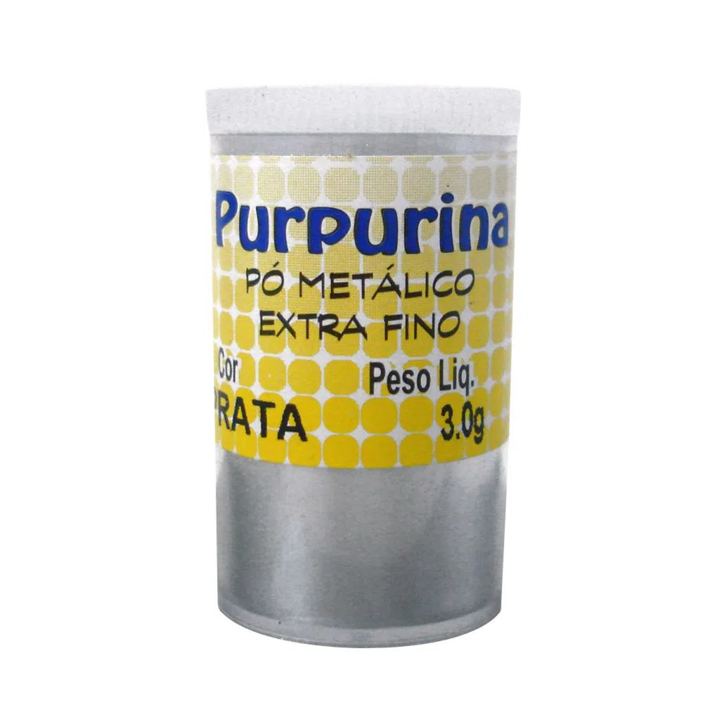 PURPURINA METÁLICA EXTRA FINA 3G PRATA