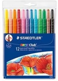 GIZ CERA RETRÁTIL 12 CORES STAEDTLER TWIST NORIS