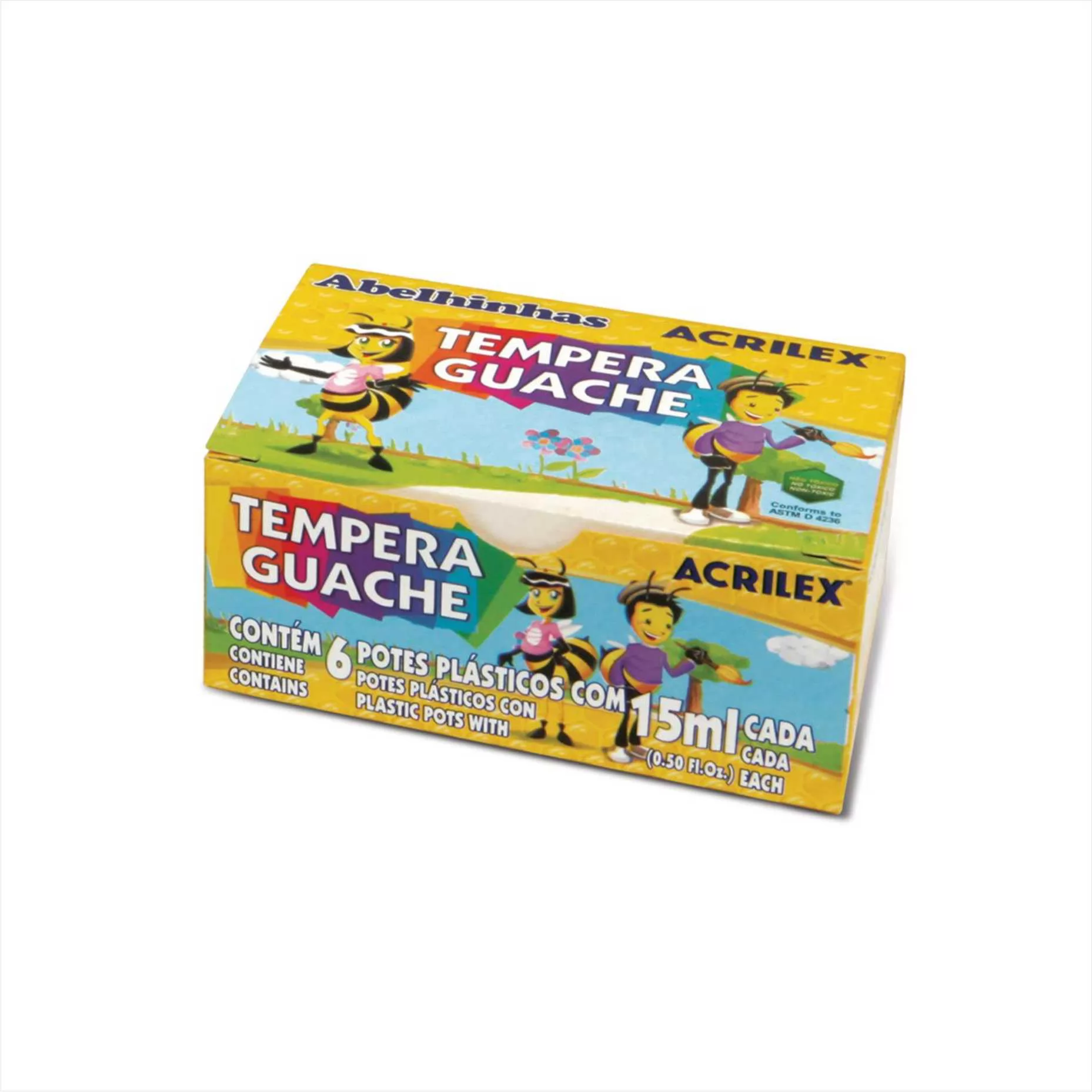TEMPERA GUACHE ACRILEX 6UN 15ML