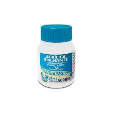 TINTA ACRÍLICA BRILHANTE 37ML ACRILEX BRANCA