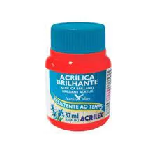 TINTA ACRÍLICA BRILHANTE VERMELHO FOGO 37ML