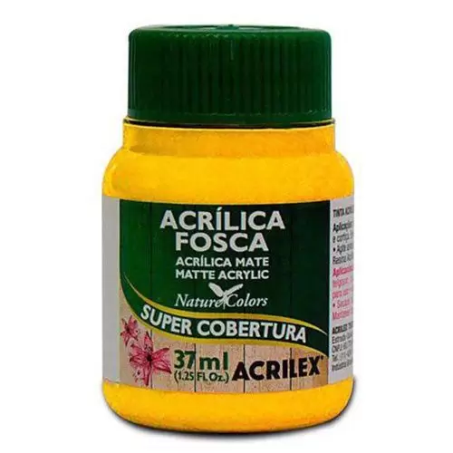 TINTA ACRÍLICA FOSCA 37ML ACRILEX AMARELO OURO