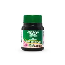 TINTA ACRÍLICA FOSCA 37ML ACRILEX PRETO