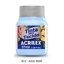 TINTA TECIDO AZUL BEBE FOSCA 037ML  ACRILEX