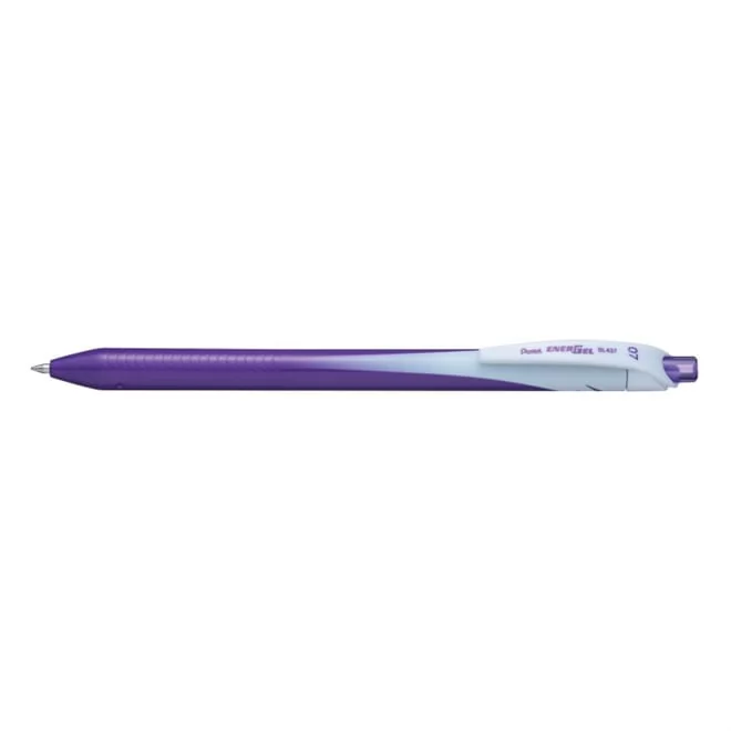 CANETA ENERGEL WAVE RETRATIL 0,7 ROXO