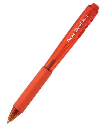 CANETA ESFEROGRÁFICA 1.0MM  PENTEL WOW LARANJA