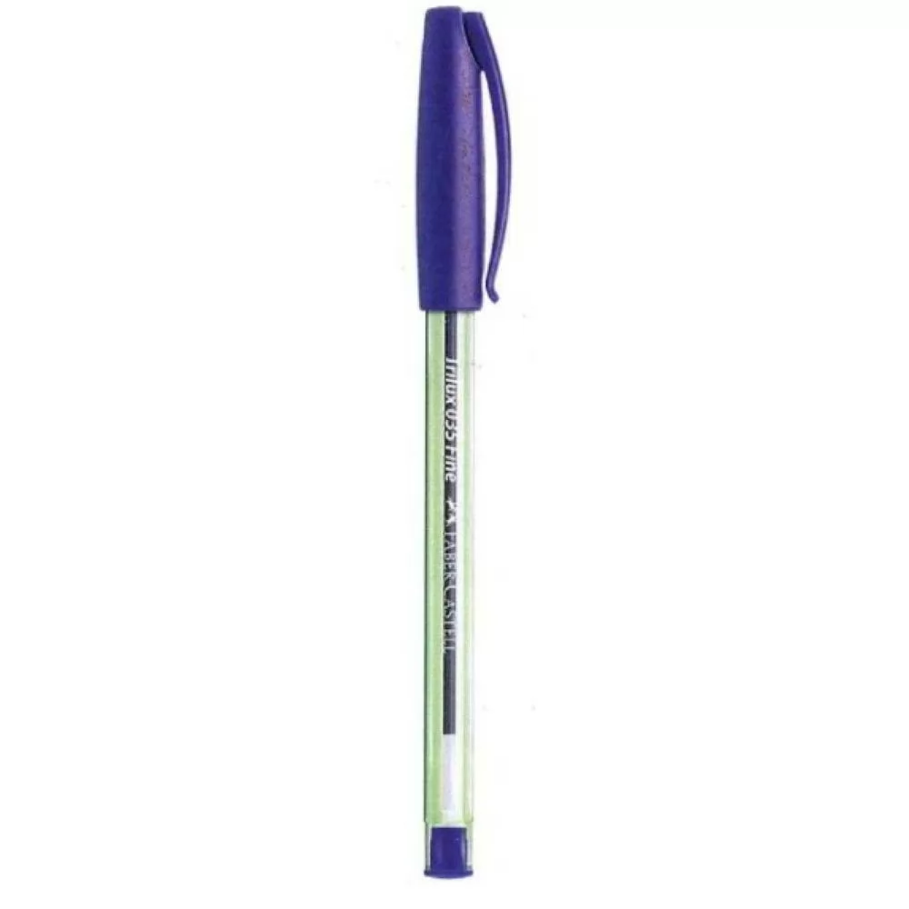 CANETA ESFEROGRÁFICA TRILUX AZUL 0.8MM PONTA FINA - FABER-CASTELL