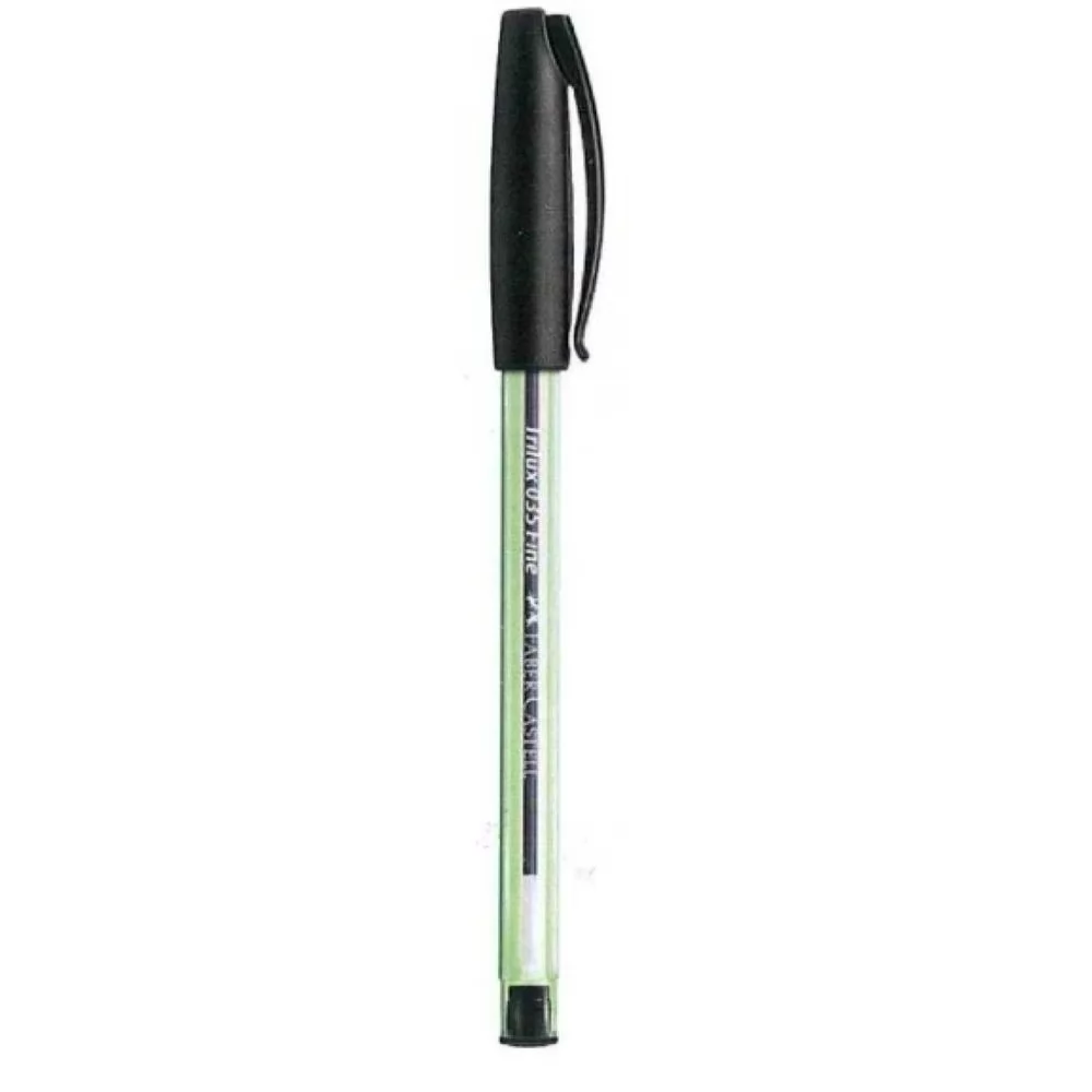 CANETA ESFEROGRÁFICA TRILUX PRETA 0.8MM PONTA FINA - FABER-CASTELL