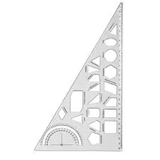 ESQUADRO GEOMETRICO CRISTAL