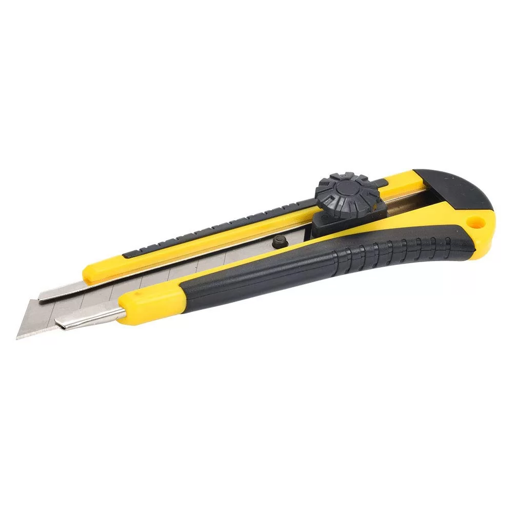 ESTILETE 18MM - PROFISSIONAL C/ CABO EMBORRACHADO - BLISTER C/ 1UN