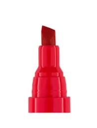 MARCADOR PERMANENTE VERMELHO RECARREGÁVEL COM PONTA CHANFRADA BRW